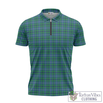 Douglas Ancient Tartan Zipper Polo Shirt