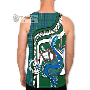 Douglas Ancient Tartan Men's Tank Top with Epic Bagpipe Style