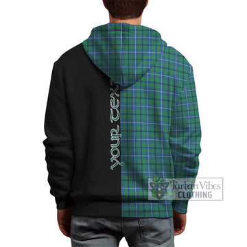 Douglas Ancient Tartan Hoodie with Family Crest and Half Of Me Style