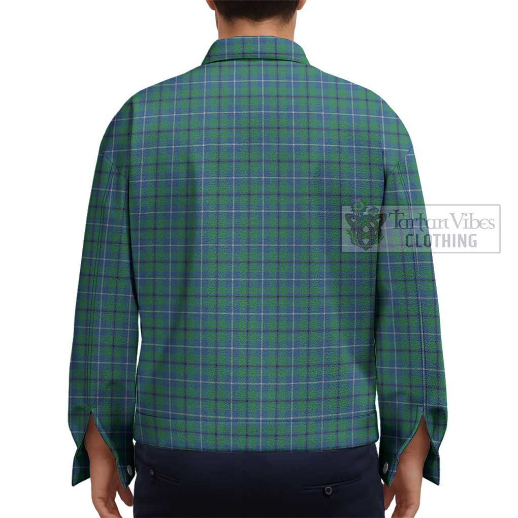 Douglas Ancient Tartan Unisex Lapel Cotton Jacket - Tartan Vibes Clothing