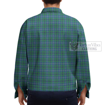 Douglas Ancient Tartan Unisex Lapel Cotton Jacket