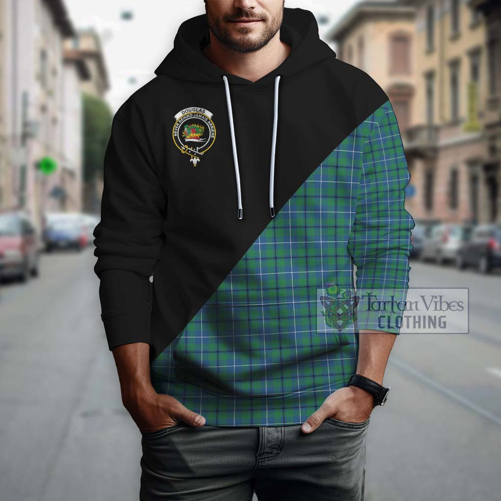 Douglas Ancient Tartan Hoodie with Family Crest and Military Logo Style - Tartanvibesclothing Shop