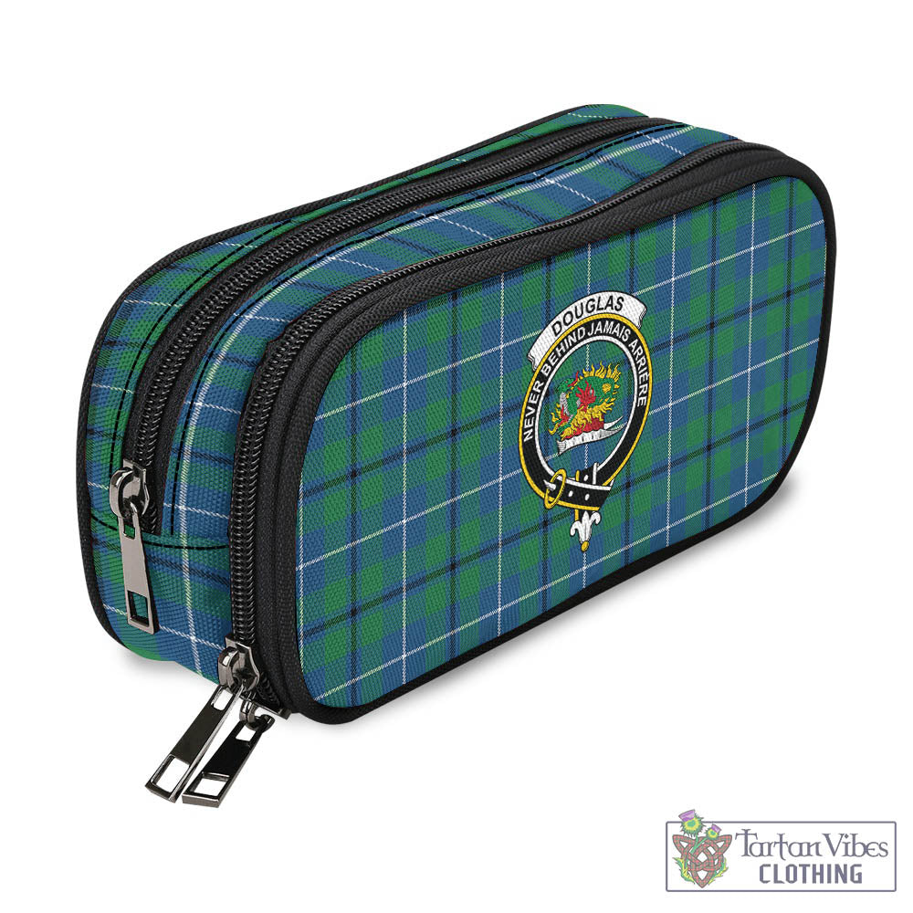 Tartan Vibes Clothing Douglas Ancient Tartan Pen and Pencil Case with Family Crest