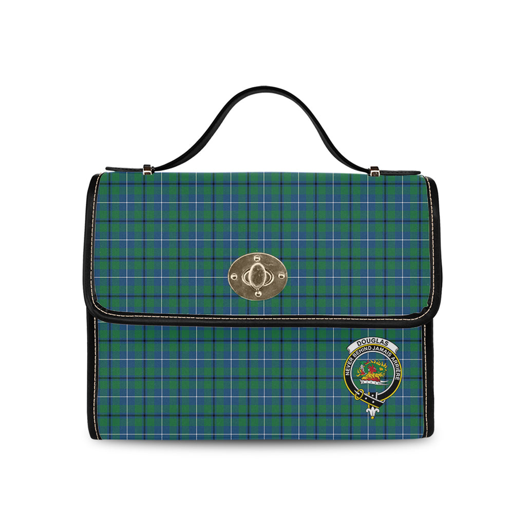 douglas-ancient-tartan-leather-strap-waterproof-canvas-bag-with-family-crest