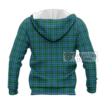 Douglas Ancient Tartan Knitted Hoodie with Family Crest DNA In Me Style