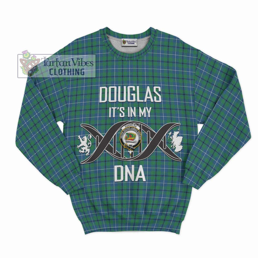 Douglas Ancient Tartan Sweatshirt with Family Crest DNA In Me Style - Tartanvibesclothing Shop