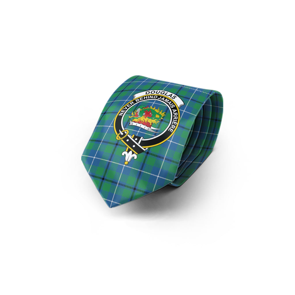 Douglas Ancient Tartan Classic Necktie with Family Crest - Tartan Vibes Clothing