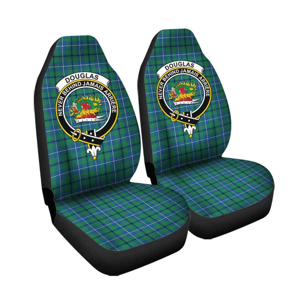 Douglas Ancient Tartan Car Seat Cover with Family Crest - Tartanvibesclothing