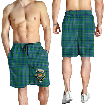 Douglas Ancient Tartan Mens Shorts with Family Crest