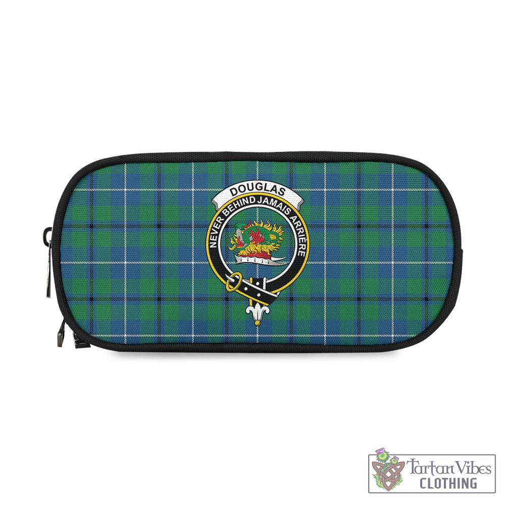 Tartan Vibes Clothing Douglas Ancient Tartan Pen and Pencil Case with Family Crest