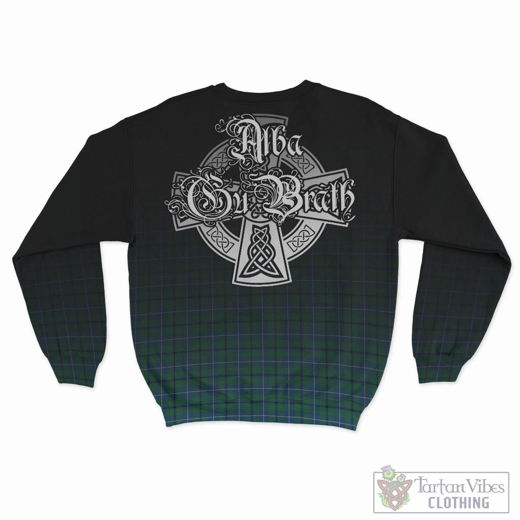 Tartan Vibes Clothing Douglas Ancient Tartan Sweatshirt Featuring Alba Gu Brath Family Crest Celtic Inspired