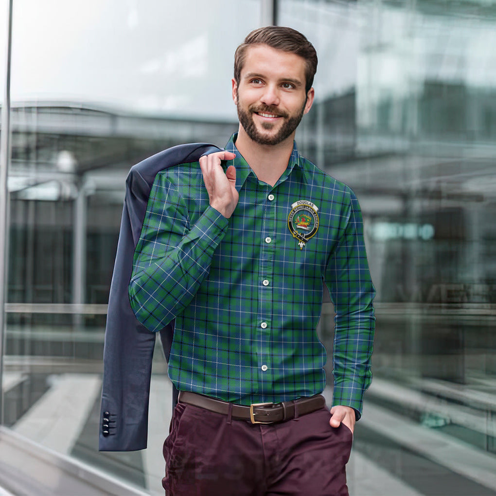 douglas-ancient-tartan-long-sleeve-button-up-shirt-with-family-crest