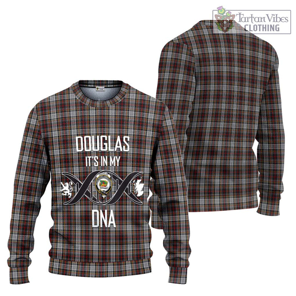 Douglas Ancient Dress Tartan Knitted Sweater with Family Crest DNA In Me Style Unisex - Tartanvibesclothing Shop