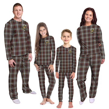 Douglas Ancient Dress Tartan Pajamas Family Set with Family Crest