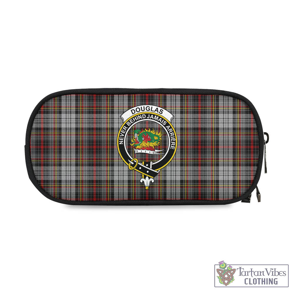 Tartan Vibes Clothing Douglas Ancient Dress Tartan Pen and Pencil Case with Family Crest