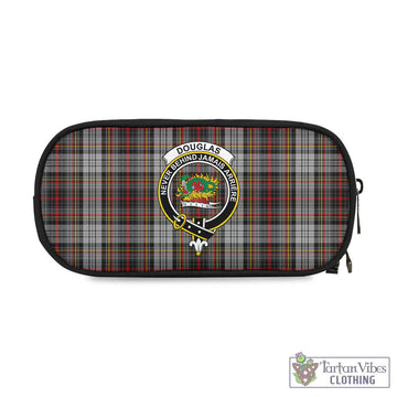 Douglas Ancient Dress Tartan Pen and Pencil Case with Family Crest