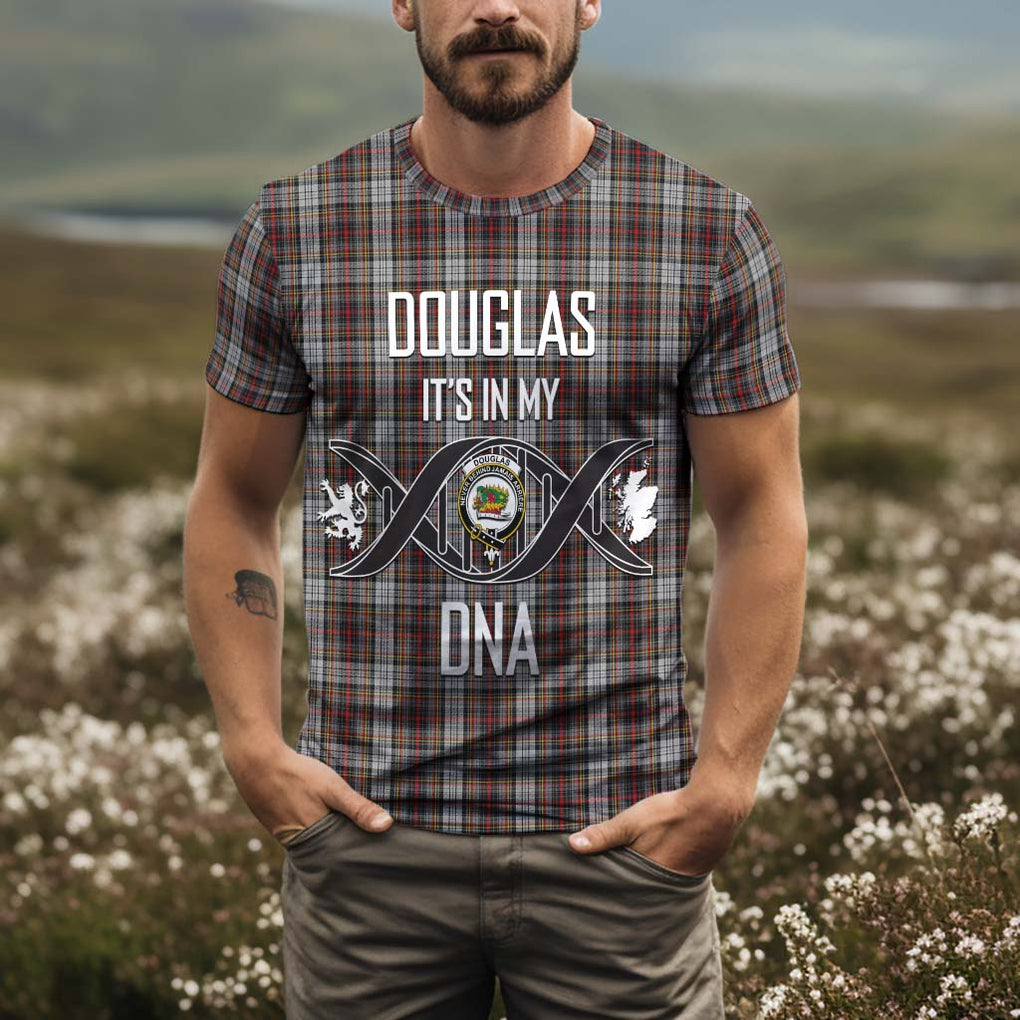 Douglas Ancient Dress Tartan T-Shirt with Family Crest DNA In Me Style Kid's Shirt - Tartan Vibes Clothing