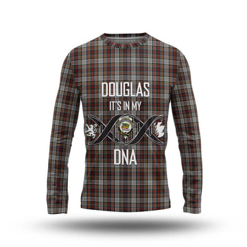 Douglas Ancient Dress Tartan Long Sleeve T-Shirt with Family Crest DNA In Me Style