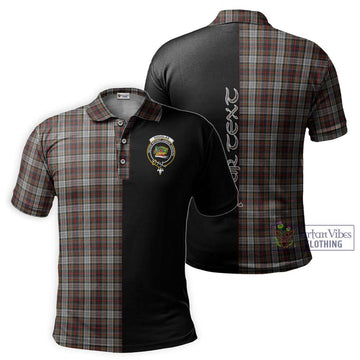 Douglas Ancient Dress Tartan Polo Shirt with Family Crest and Half Of Me Style