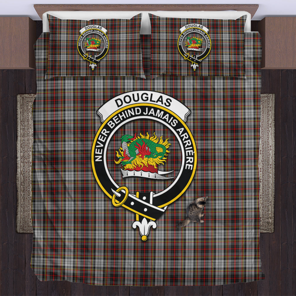 Douglas Ancient Dress Tartan Bedding Set with Family Crest US Bedding Set - Tartan Vibes Clothing