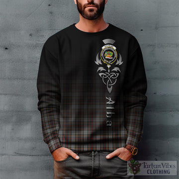 Douglas Ancient Dress Tartan Sweatshirt Featuring Alba Gu Brath Family Crest Celtic Inspired