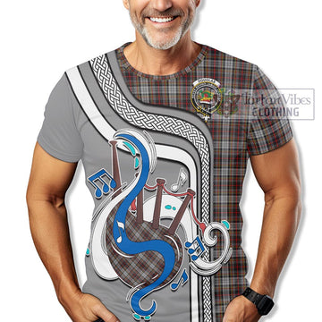 Douglas Ancient Dress Tartan T-Shirt with Epic Bagpipe Style