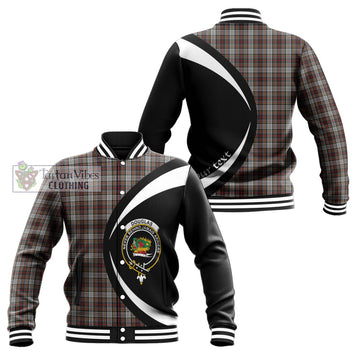 Douglas Ancient Dress Tartan Baseball Jacket with Family Crest Circle Style