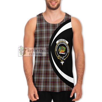 Douglas Ancient Dress Tartan Men's Tank Top with Family Crest Circle Style