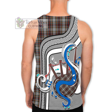 Douglas Ancient Dress Tartan Men's Tank Top with Epic Bagpipe Style