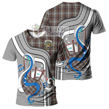 Douglas Ancient Dress Tartan T-Shirt with Epic Bagpipe Style