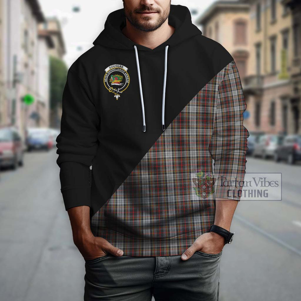 Douglas Ancient Dress Tartan Hoodie with Family Crest and Military Logo Style - Tartanvibesclothing Shop