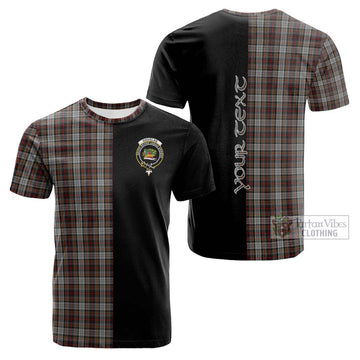 Douglas Ancient Dress Tartan Cotton T-shirt with Family Crest and Half Of Me Style