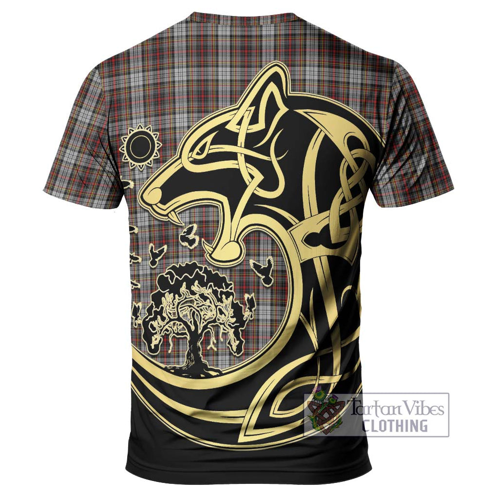 Douglas Ancient Dress Tartan T-Shirt with Family Crest Celtic Wolf Style - Tartan Vibes Clothing