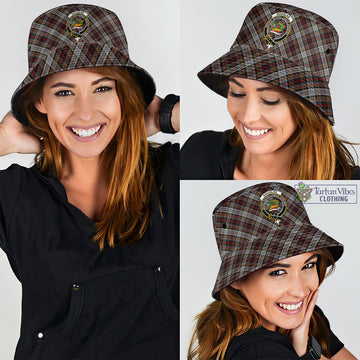 Douglas Ancient Dress Tartan Bucket Hat with Family Crest