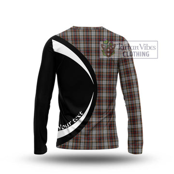 Douglas Ancient Dress Tartan Long Sleeve T-Shirt with Family Crest Circle Style