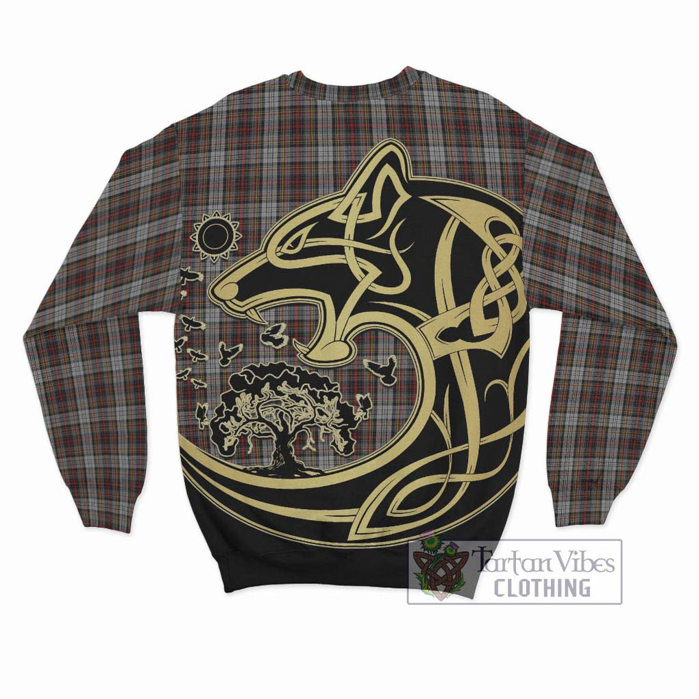 Douglas Ancient Dress Tartan Sweatshirt with Family Crest Celtic Wolf Style - Tartan Vibes Clothing