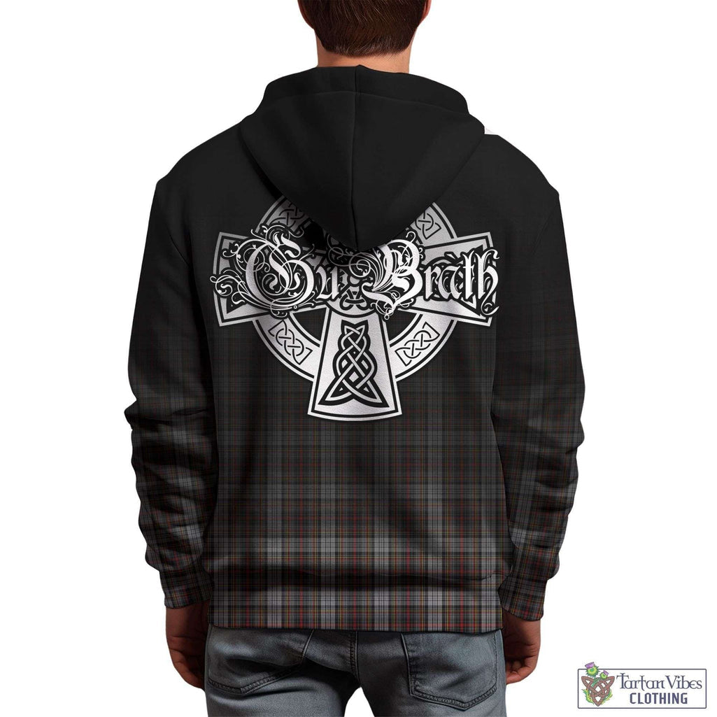 Tartan Vibes Clothing Douglas Ancient Dress Tartan Hoodie Featuring Alba Gu Brath Family Crest Celtic Inspired