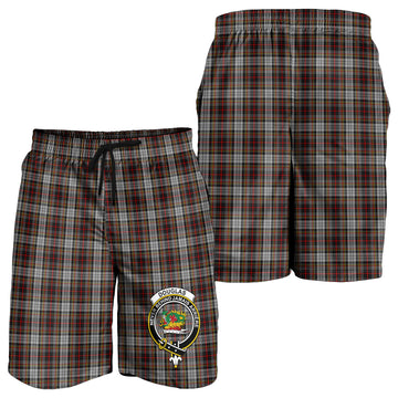 Douglas Ancient Dress Tartan Mens Shorts with Family Crest