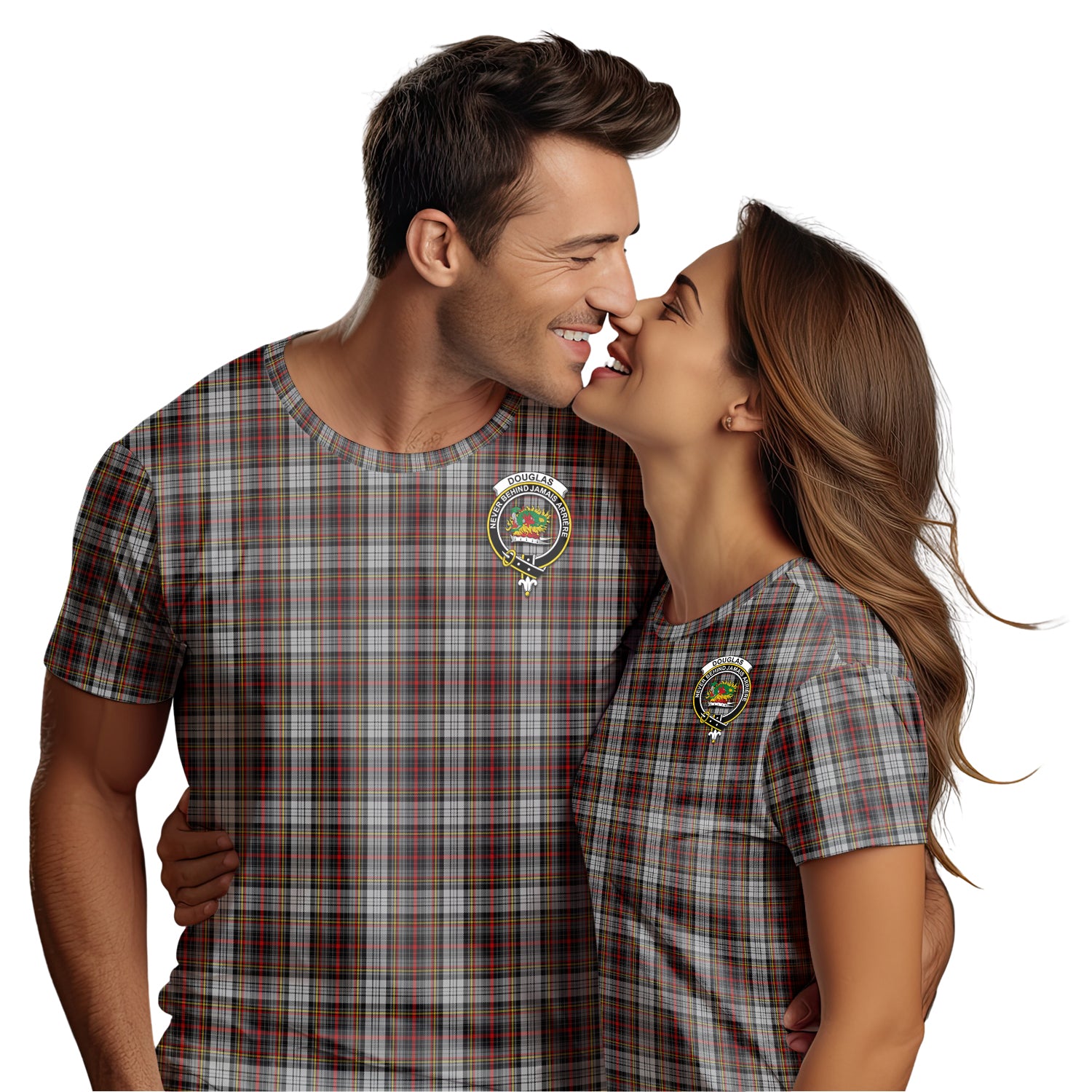 Douglas Ancient Dress Tartan T-Shirt with Family Crest - Tartan Vibes Clothing