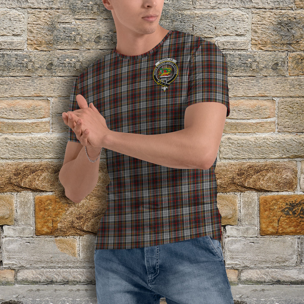 Douglas Ancient Dress Tartan T-Shirt with Family Crest - Tartan Vibes Clothing