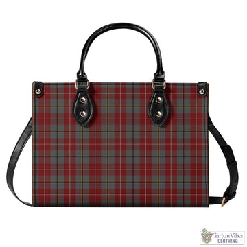 Douglas Ancient Red Tartan Luxury Leather Handbags