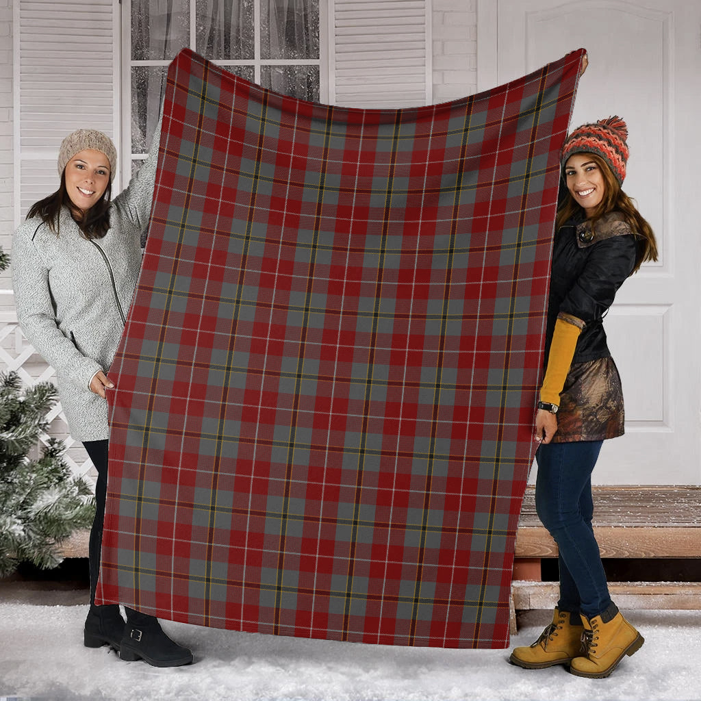 Douglas Ancient Red Tartan Blanket - Tartan Vibes Clothing