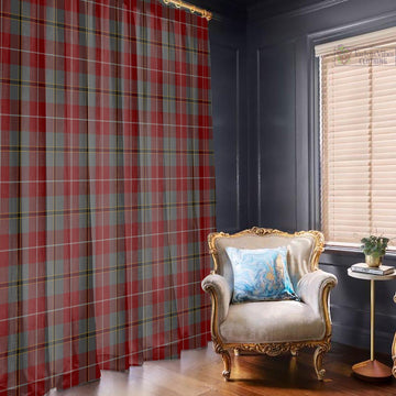 Douglas Ancient Red Tartan Window Curtain