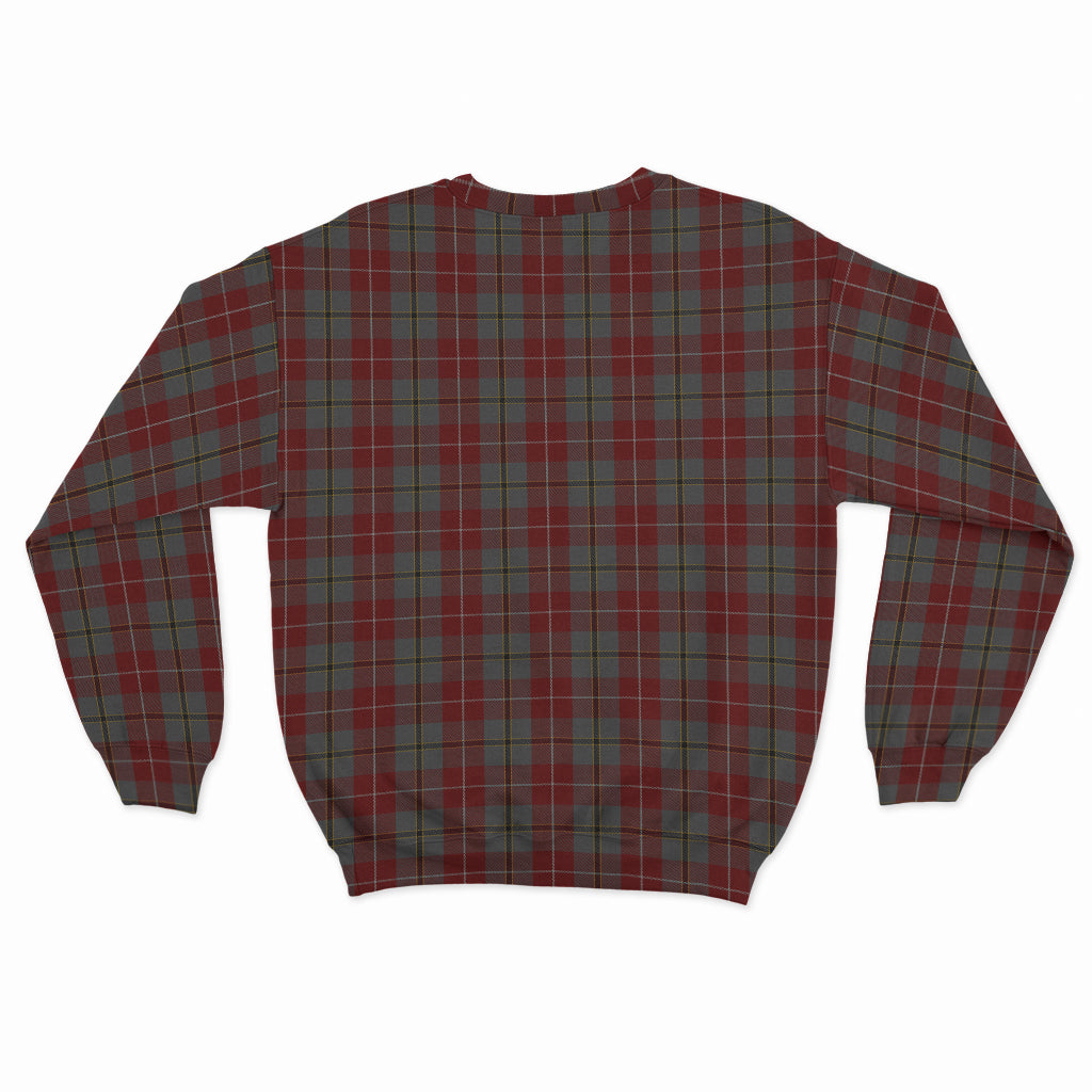 Douglas Ancient Red Tartan Sweatshirt with Family Crest - Tartan Vibes Clothing