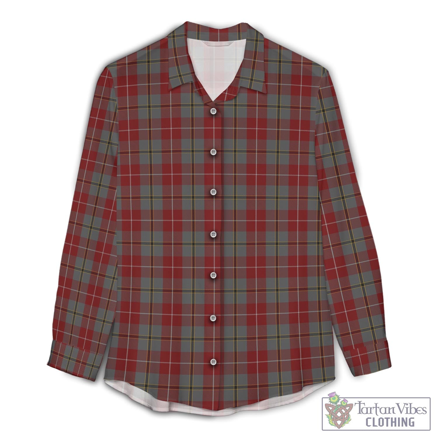 Douglas Ancient Red Tartan Womens Casual Shirt