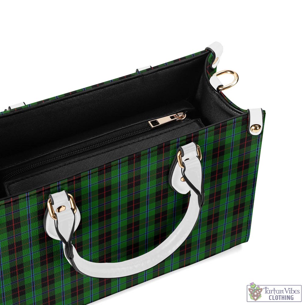 Tartan Vibes Clothing Douglas Black Tartan Luxury Leather Handbags