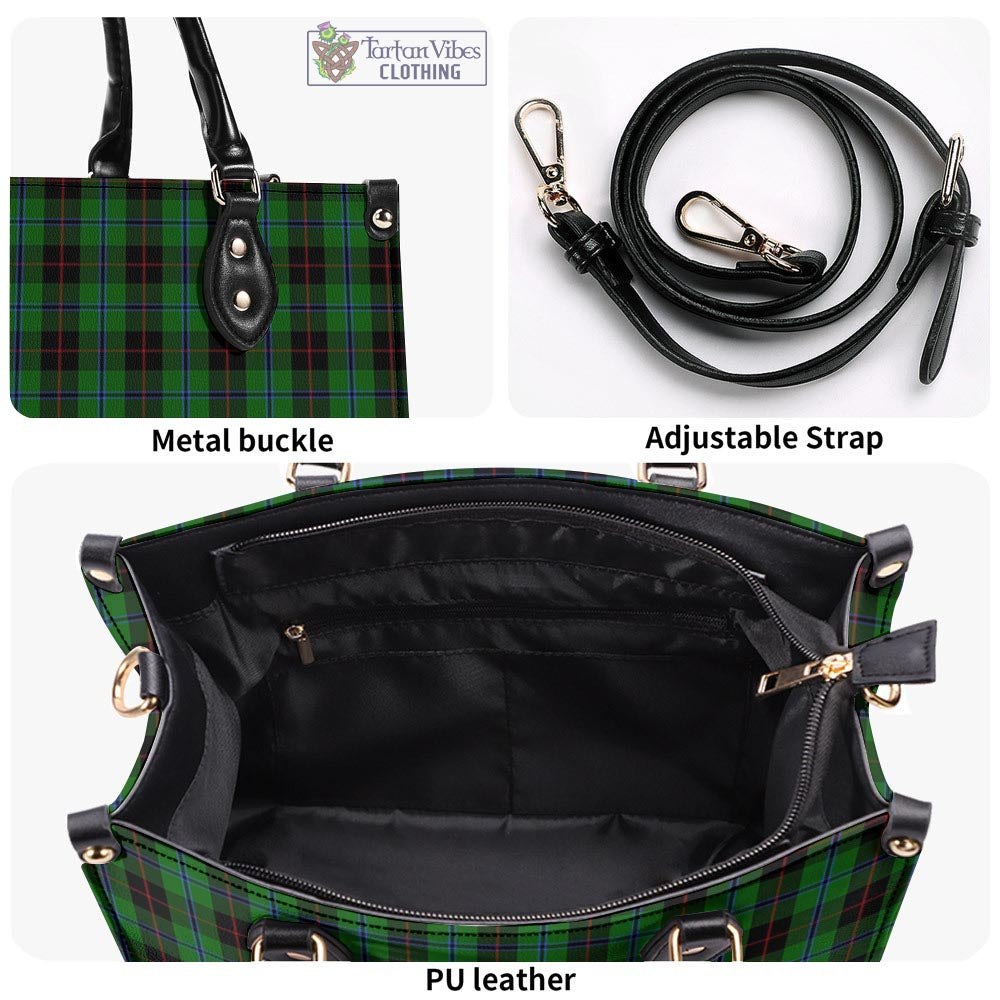 Tartan Vibes Clothing Douglas Black Tartan Luxury Leather Handbags