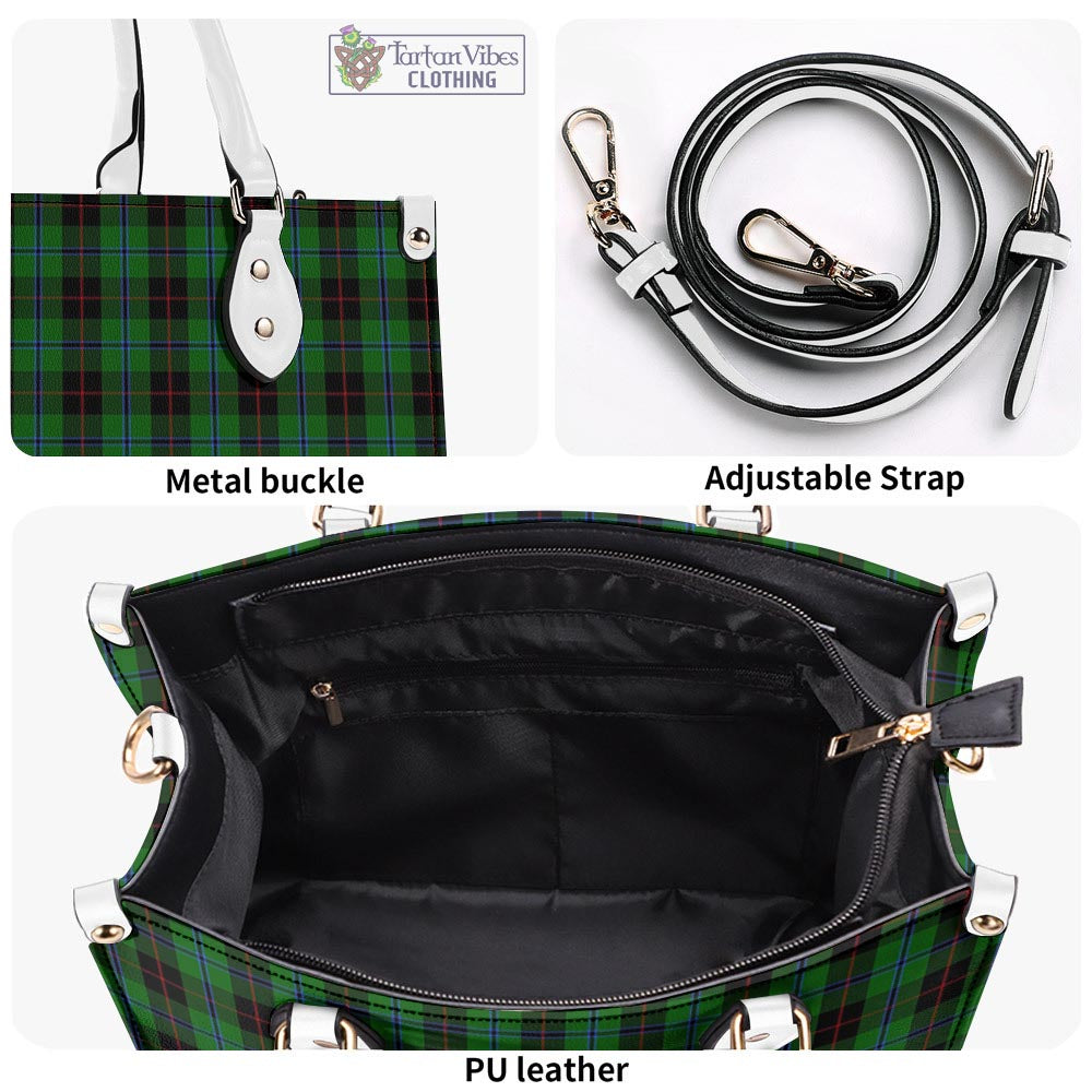 Tartan Vibes Clothing Douglas Black Tartan Luxury Leather Handbags