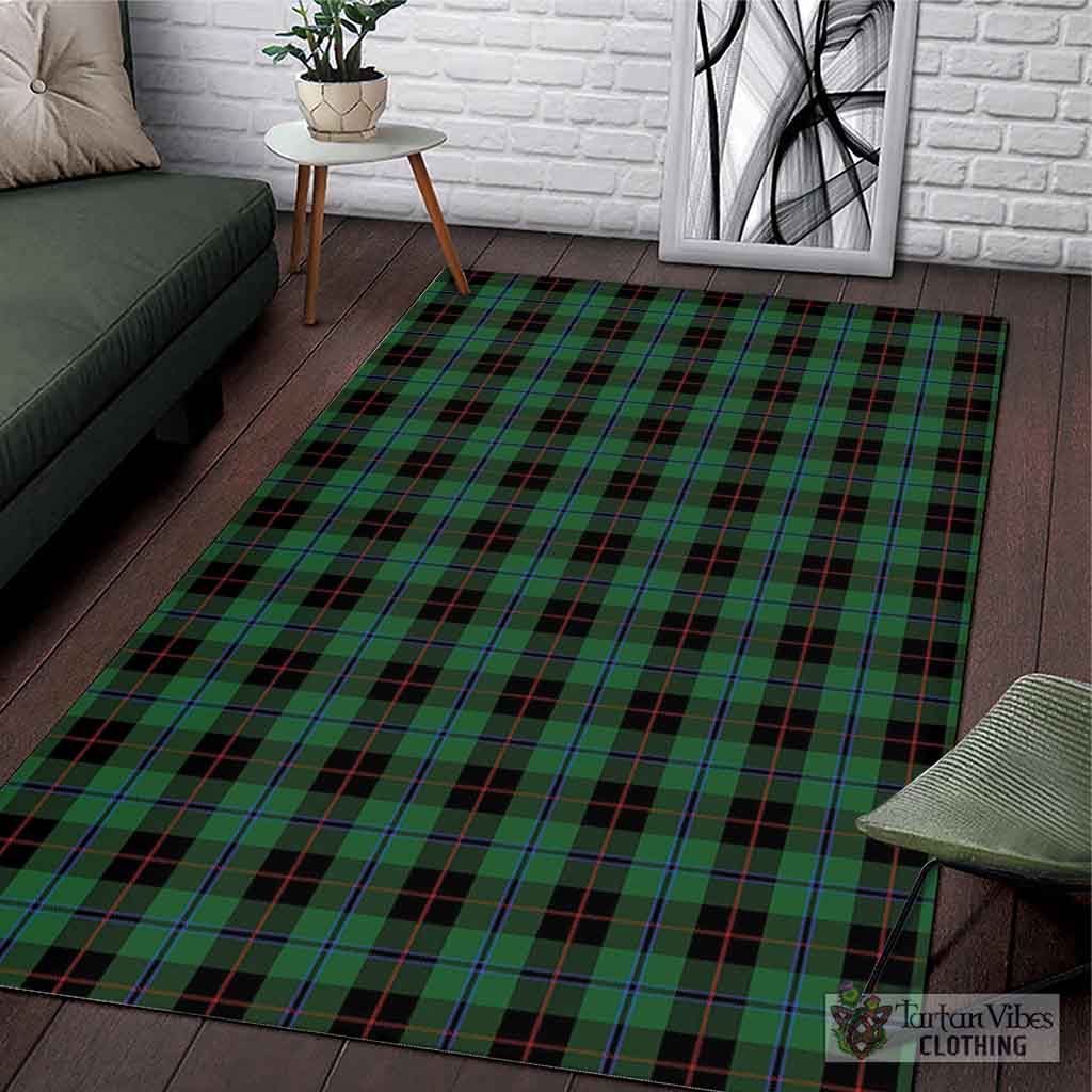 Tartan Vibes Clothing Douglas Black Tartan Area Rug