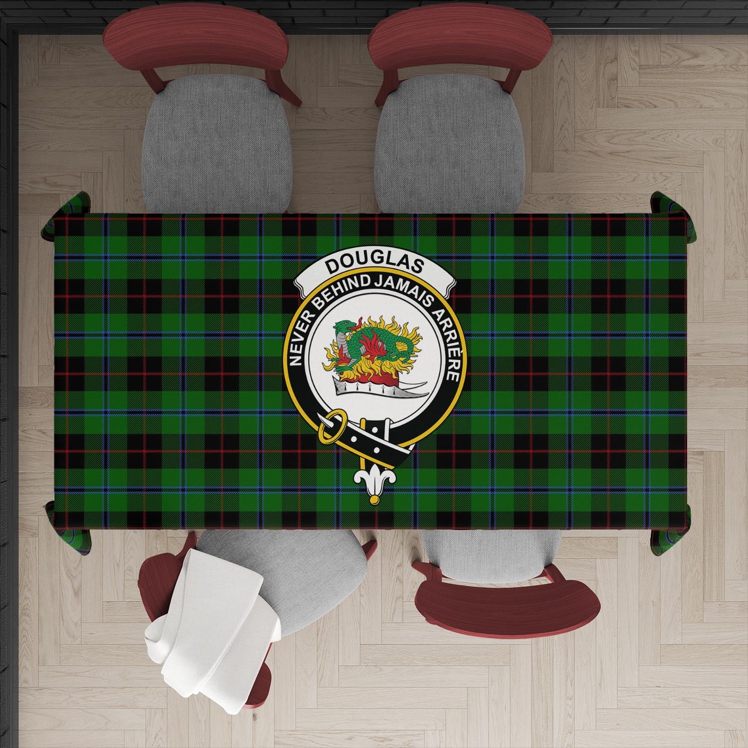 douglas-black-tatan-tablecloth-with-family-crest